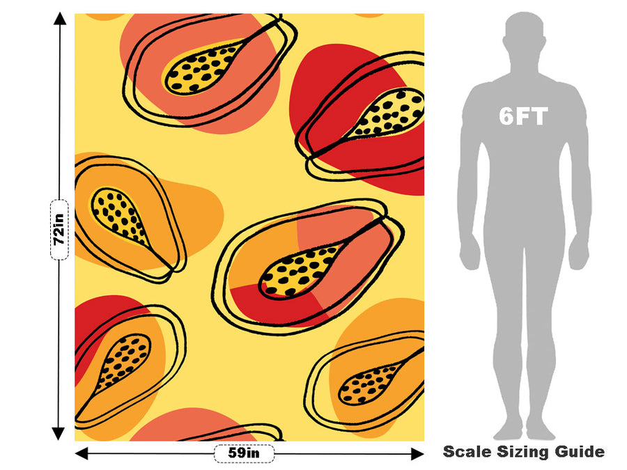 Samba Dance Fruit Vehicle Wrap Scale~Rwraps Series 914 Samba Dance Fruit Measurements~1