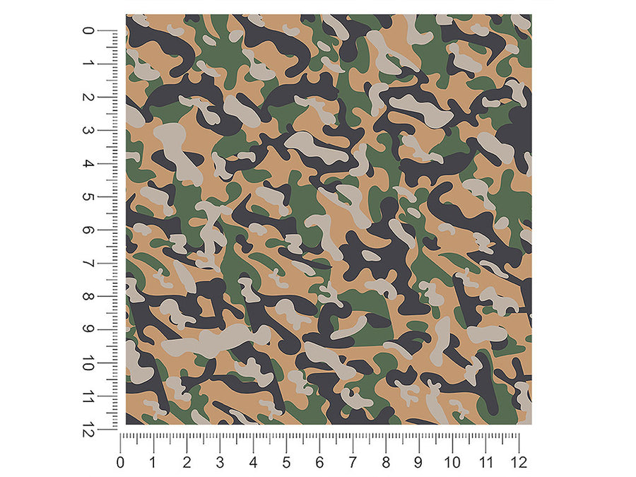 sandstone woodland camouflage 1ft x 1ft Craft Sheets