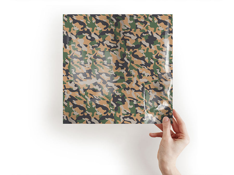 sandstone woodland camouflage Craft Sheets