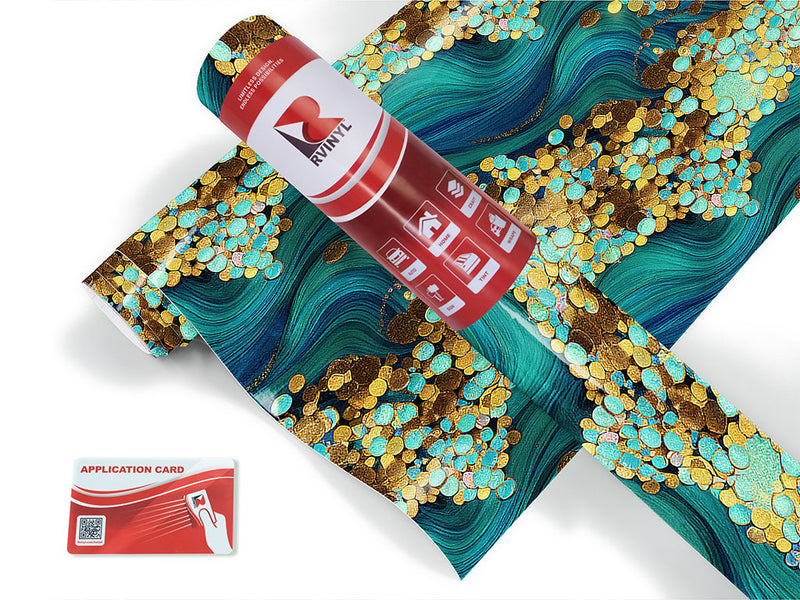 sandy stream water Craft Vinyl Roll