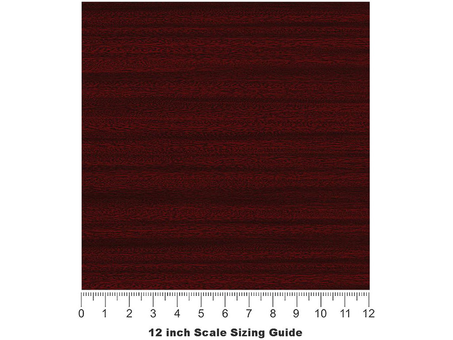 Sangria Wood Plank Vinyl Film Pattern Size 12 inch Scale~Rwraps Sangria Wood Plank Sizing Chart~3