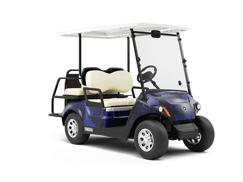 Sapphire Flecktarn Camouflage Wrapped Golf Cart