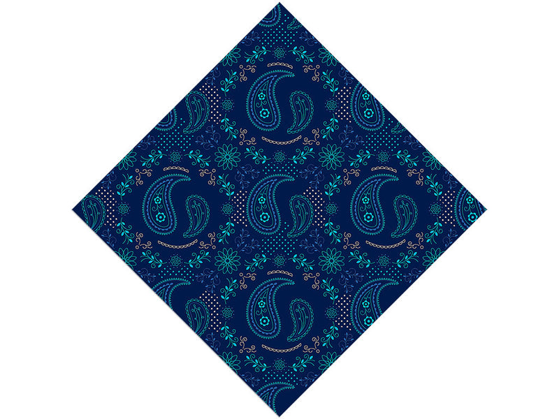 Sapphire Yin Yang Paisley Vinyl Wrap Pattern