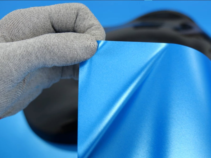 Rwraps Satin Ocean Blue Metallic Vinyl Sheet