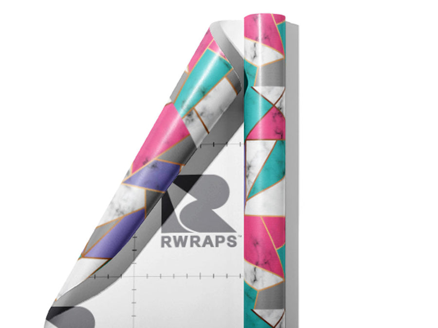 Saturated Shards Tile Wrap Film Sheets~Rwraps Series 914 Saturated Shards Tile Scrolled Sheet~4