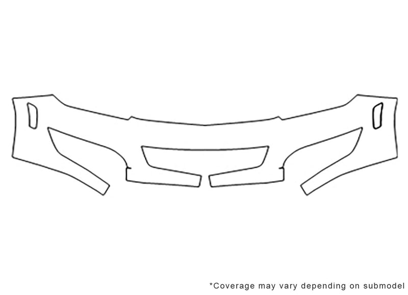 astra Avery Dennison Clear Bra Bumper Precut PPF Diagram
