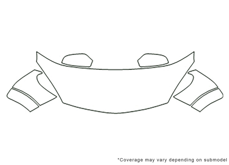 astra 3M Clear Bra Hood Precut PPF Diagram