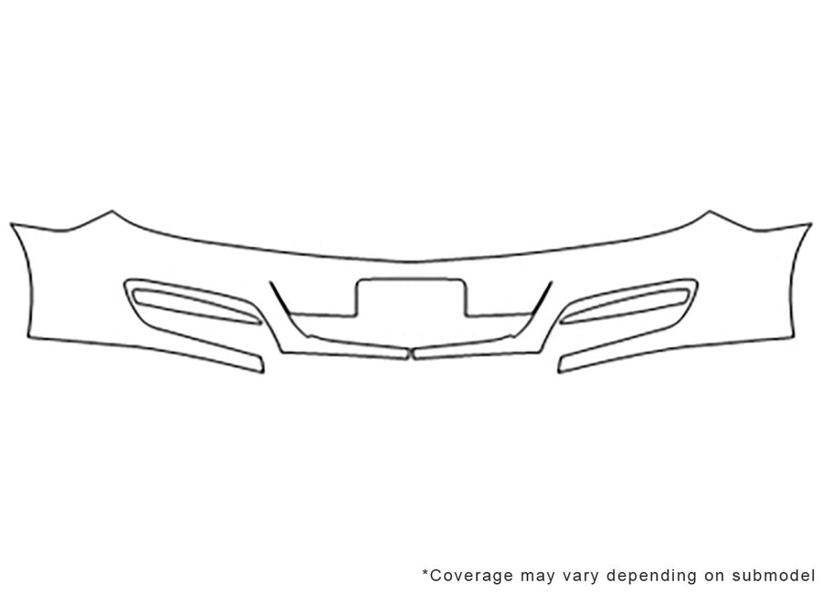 aura Avery Dennison Clear Bra Bumper Precut PPF Diagram