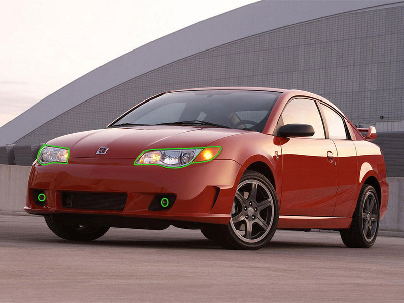 saturn ion 2003-2007 (coupe) Headlight Protection Installation Location