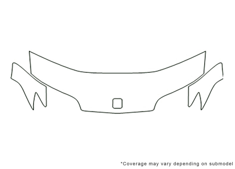 ion 3M Clear Bra Hood Precut PPF Diagram