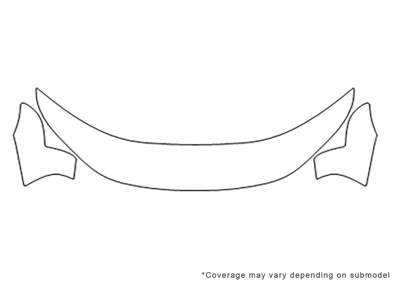 l-series Avery Dennison Clear Bra Hood Precut PPF Diagram