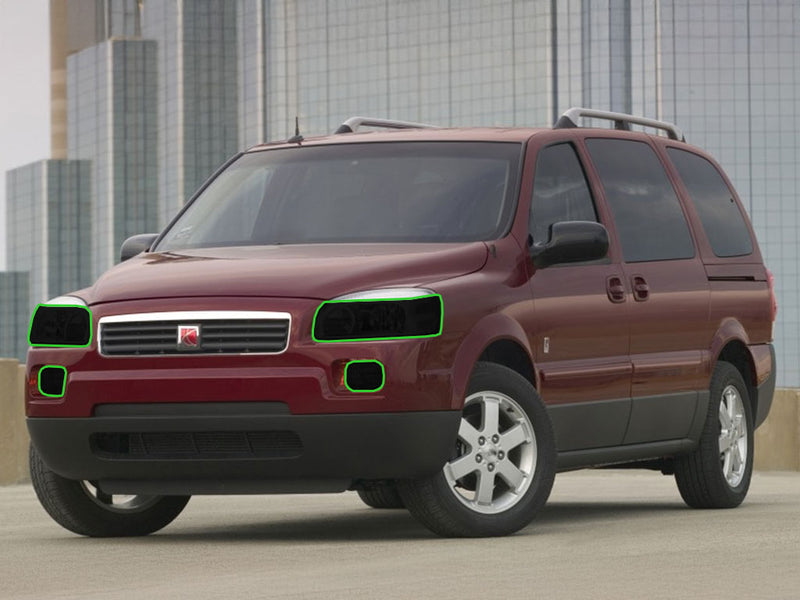 saturn relay 2005-2007 Headlight Tint Location
