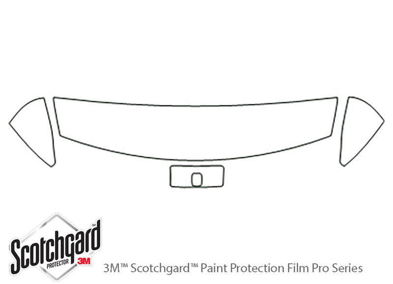 s-series 3M Clear Bra Hood Precut PPF Diagram