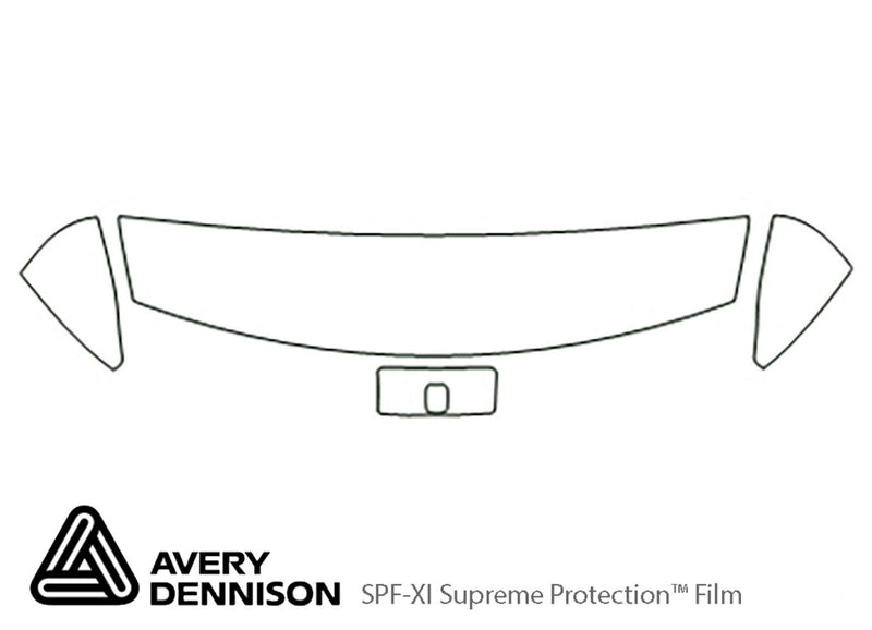 s-series Avery Dennison Clear Bra Hood Precut PPF Diagram