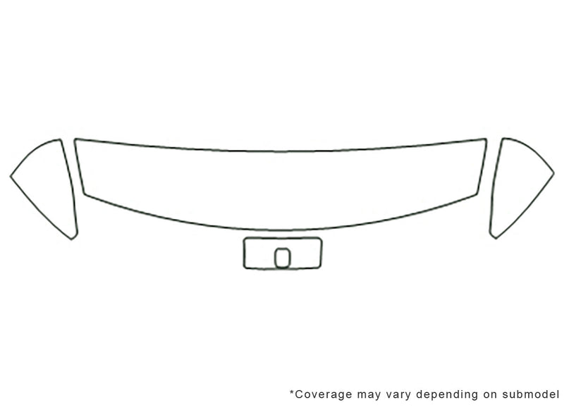 s-series Avery Dennison Clear Bra Hood Precut PPF Diagram