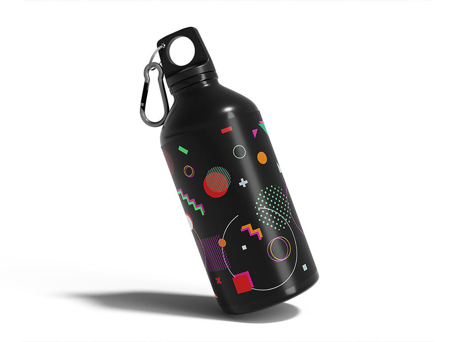 saturn scout abstract geometric Water Bottle DIY Stickers