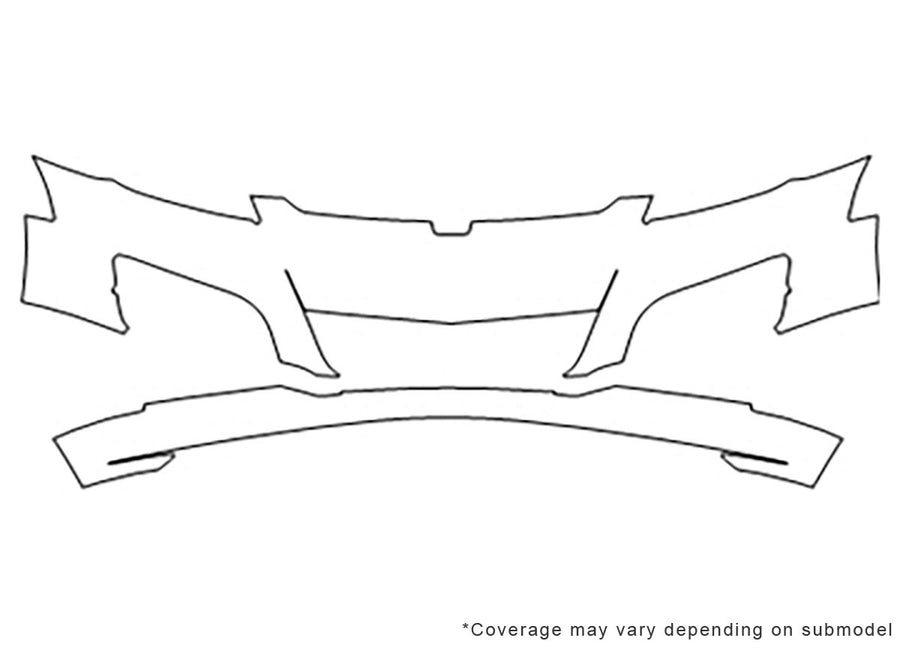 sky Avery Dennison Clear Bra Bumper Precut PPF Diagram