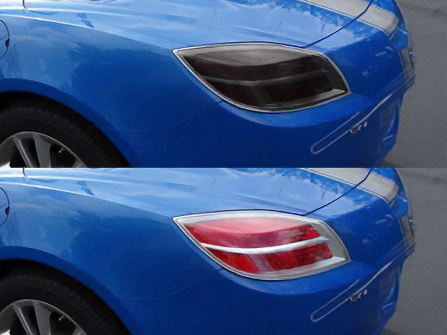 sky Before and After Smoked Taillights