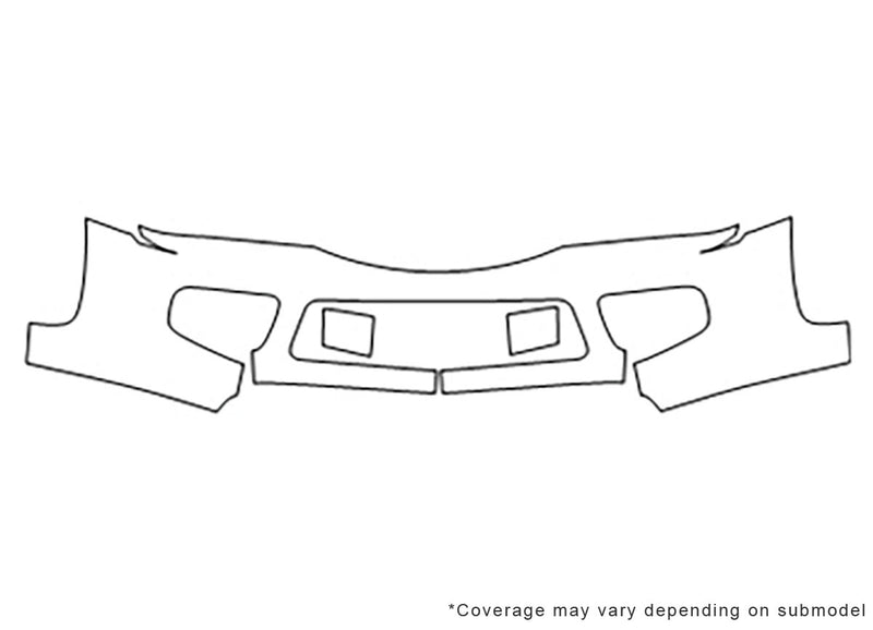 vue 3M Clear Bra Bumper Precut PPF Diagram
