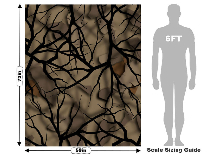 Savage Fall Camouflage Vehicle Wrap Scale~Rwraps Series 914 Savage Fall Camouflage Measurements~1