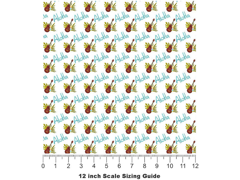 Say Hello Americana Vinyl Film Pattern Size 12 inch Scale~Rwraps Say Hello Americana Sizing Chart~3