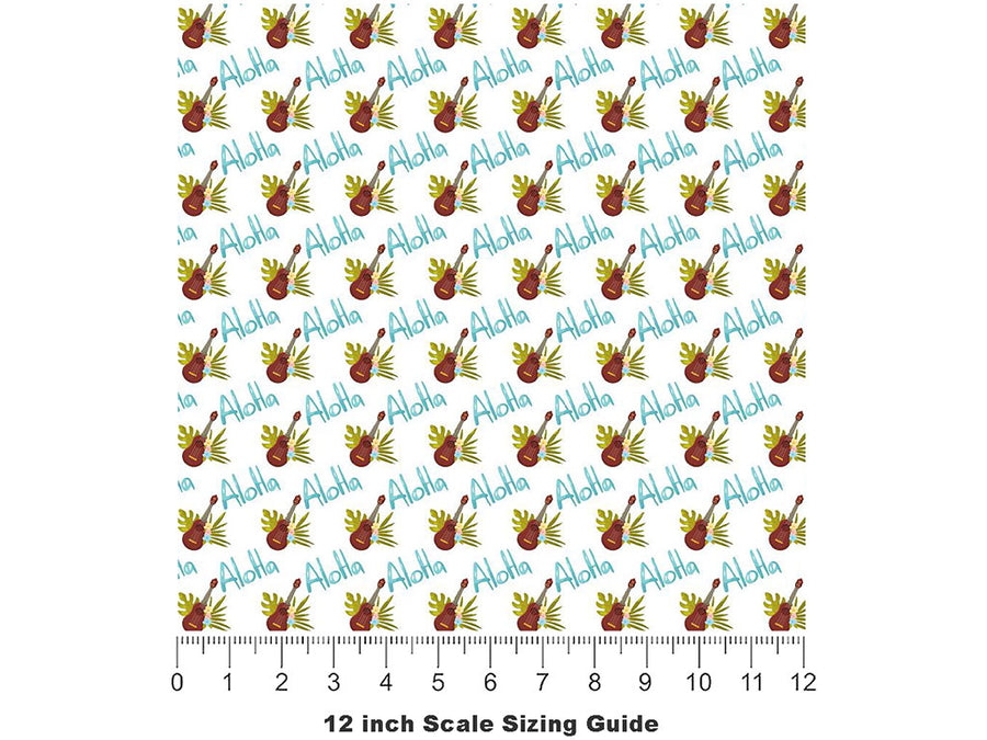 Say Hello Americana Vinyl Film Pattern Size 12 inch Scale~Rwraps Say Hello Americana Sizing Chart~3