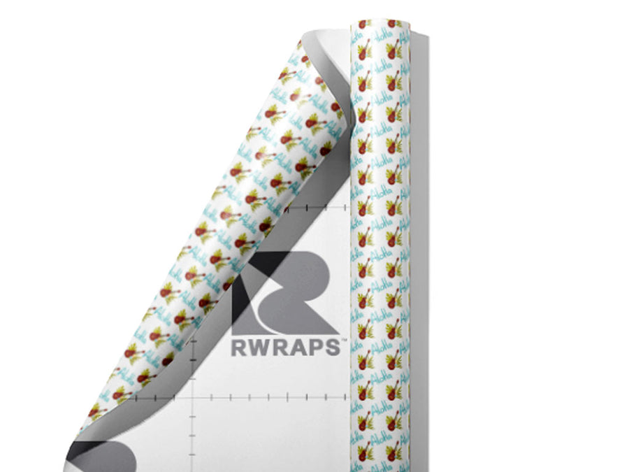 Say Hello Americana Wrap Film Sheets~Rwraps Series 914 Say Hello Americana Scrolled Sheet~4