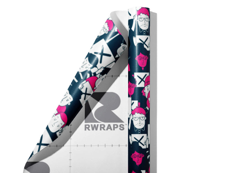 Say No Americana Wrap Film Sheets~Rwraps Series 914 Say No Americana Scrolled Sheet~4