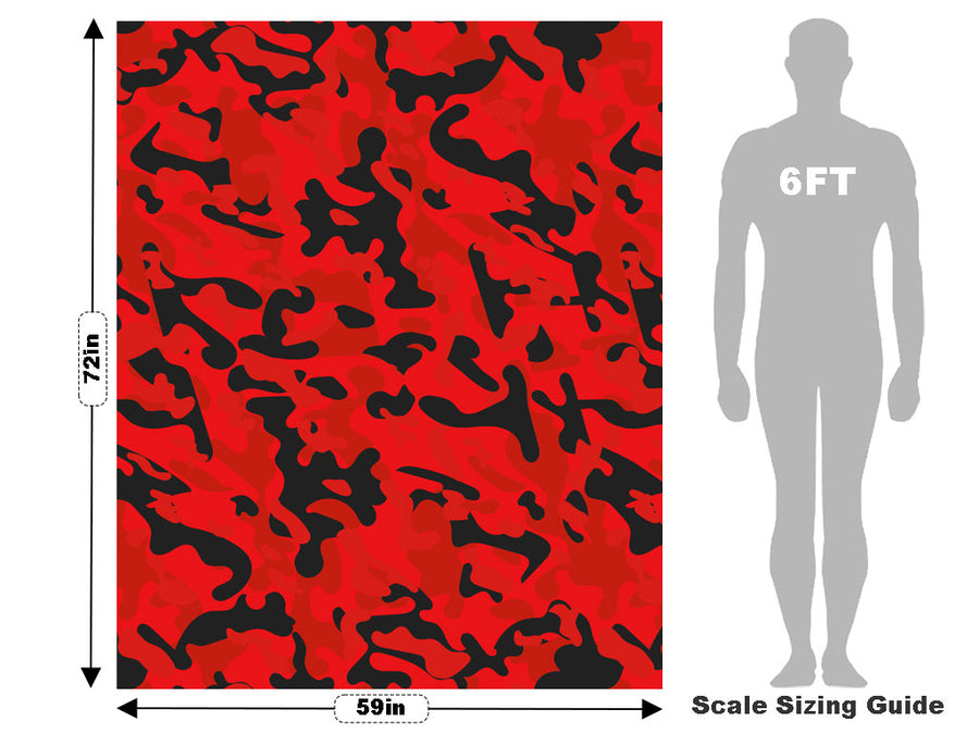 Scarlet Woodland Camouflage Vehicle Wrap Scale~Rwraps Series 914 Scarlet Woodland Camouflage Measurements~2