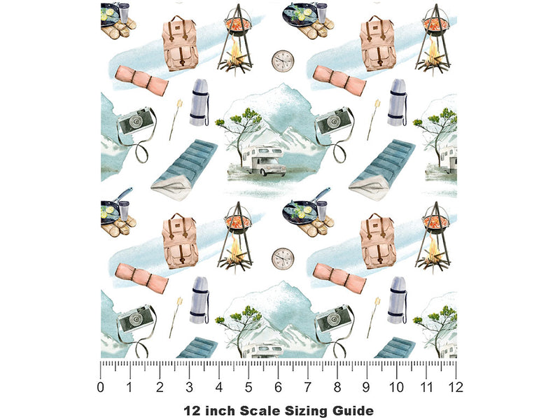 Scenic Route Camping Vinyl Film Pattern Size 12 inch Scale~Rwraps Scenic Route Camping Sizing Chart~2