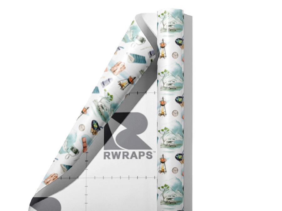 Scenic Route Camping Wrap Film Sheets~Rwraps Series 914 Scenic Route Camping Scrolled Sheet~3