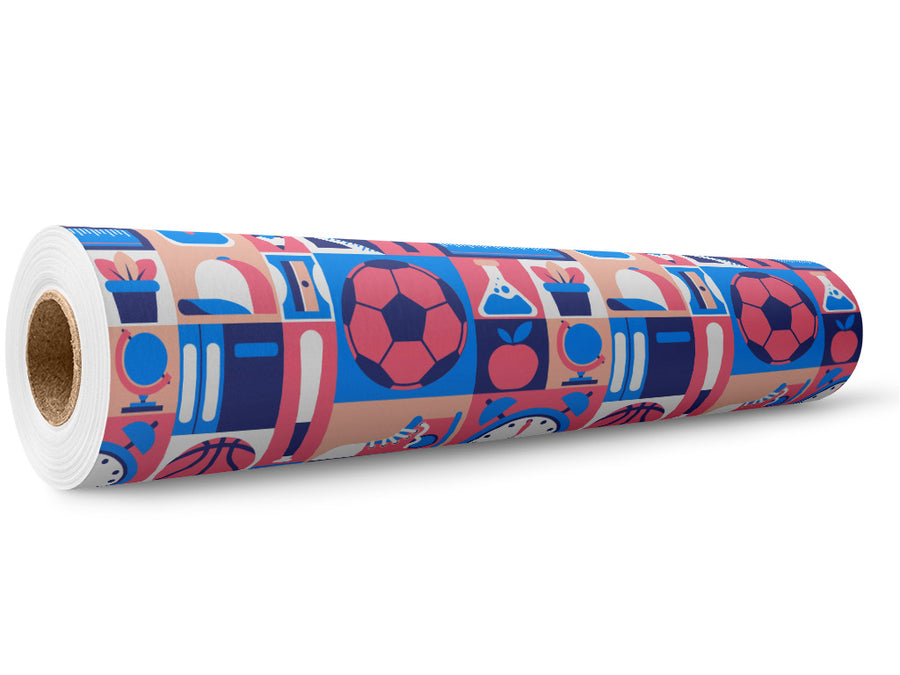 School Sports Mosaic Wrap Film Wholesale Roll~Rwraps Series 914 Digitally Printed Vinyl Roll~5