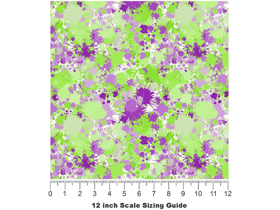 Science and Visions Paint Splatter Vinyl Film Pattern Size 12 inch Scale~Rwraps Science and Visions Paint Splatter Sizing Chart~2