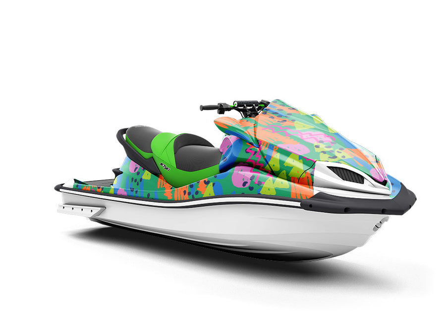 Scientific Amalgamation Abstract Jet Ski Vinyl Customized Wrap