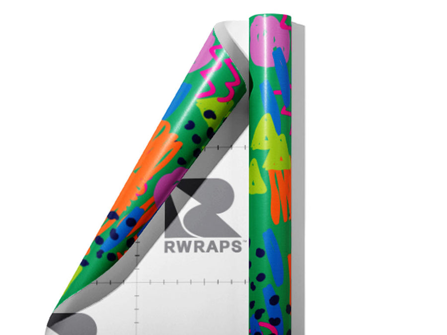 Scientific Amalgamation Abstract Wrap Film Sheets~Rwraps Series 914 Scientific Amalgamation Abstract Scrolled Sheet~3