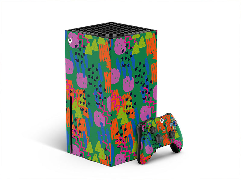 scientific amalgamation abstract geometric XBOX DIY Decal
