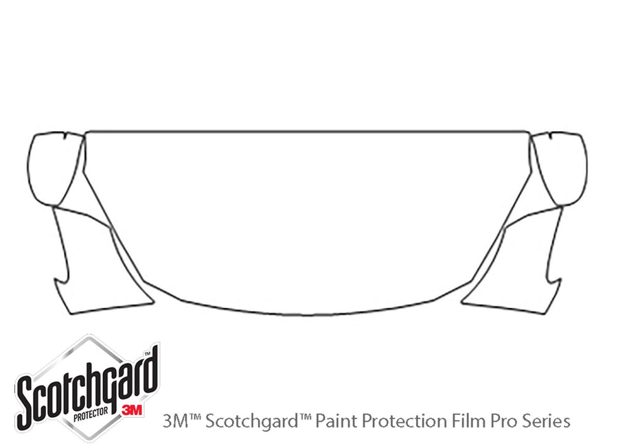 ia 3M Clear Bra Hood Precut PPF Diagram