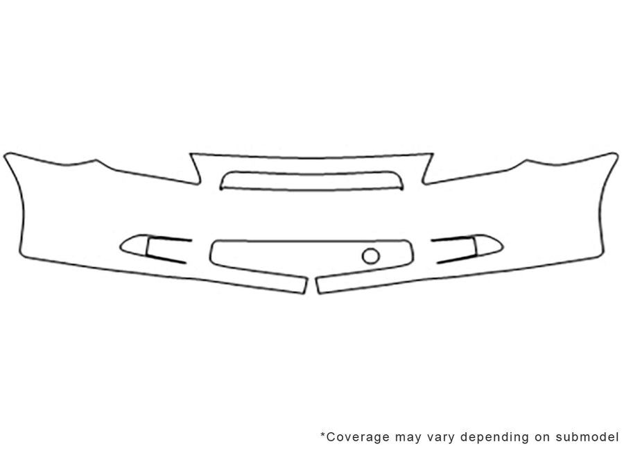 tc 3M Clear Bra Bumper Precut PPF Diagram