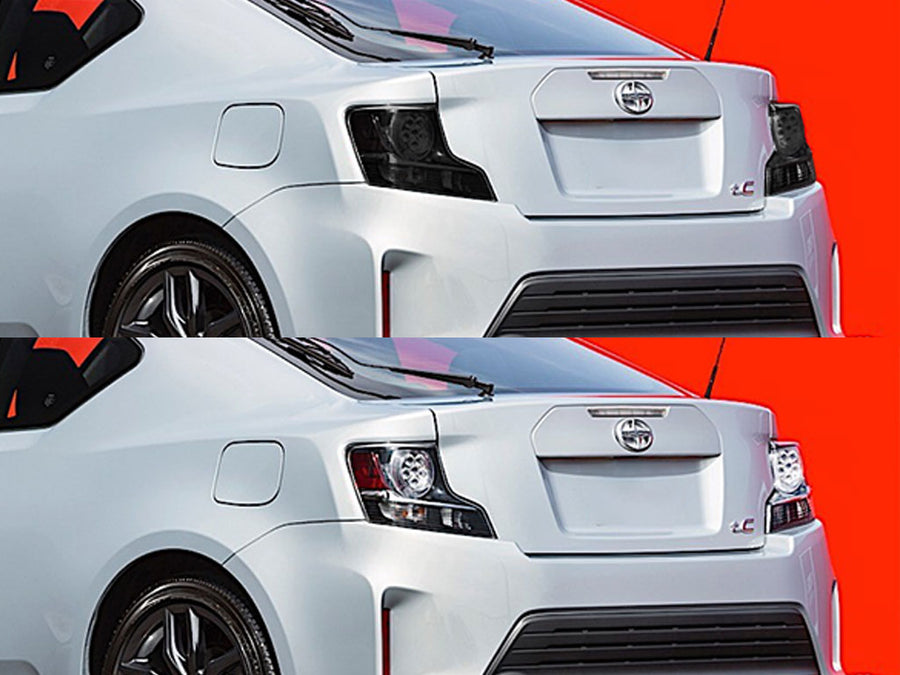tc Before and After Smoked Taillights