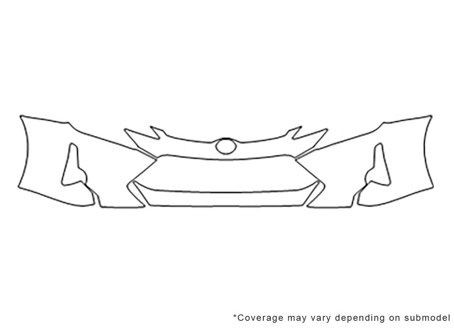 tc Avery Dennison Clear Bra Bumper Precut PPF Diagram