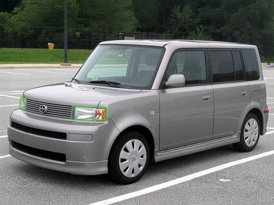 scion xb 2004-2006 Headlight Protection Installation Location