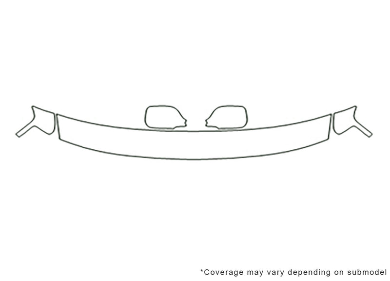 xb Avery Dennison Clear Bra Hood Precut PPF Diagram
