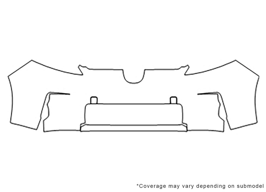 xb Avery Dennison Clear Bra Bumper Precut PPF Diagram