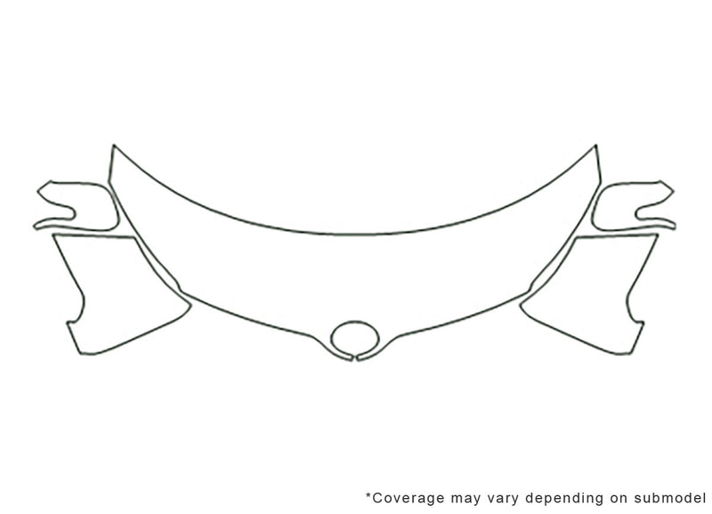 xd Avery Dennison Clear Bra Hood Precut PPF Diagram