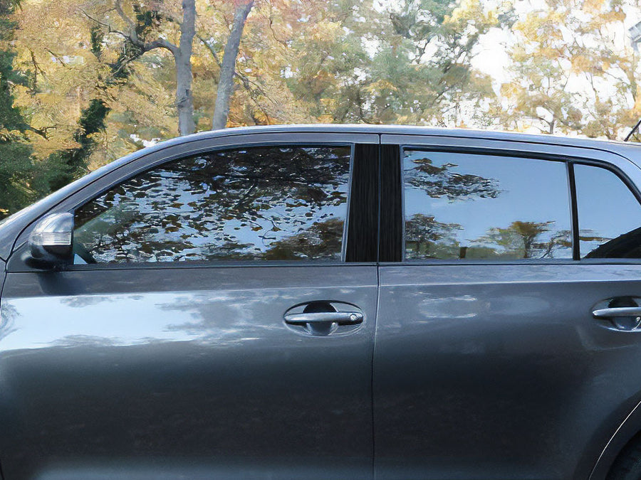 scion xd 2008-2014 Brushed Aluminum Black Pillar Cover Diagram