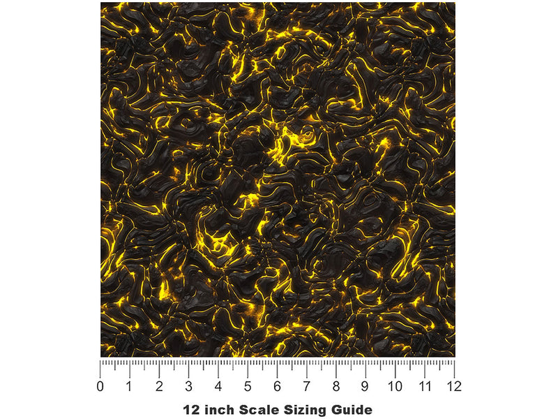 Scorched Plains Lava Vinyl Film Pattern Size 12 inch Scale~Rwraps Scorched Plains Lava Sizing Chart~2