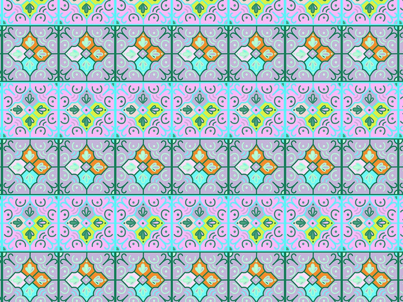 Scorpionflower Tile Vinyl Wrap Pattern~Rwraps Series 914 Digitally Printed Vinyl Wrap~0