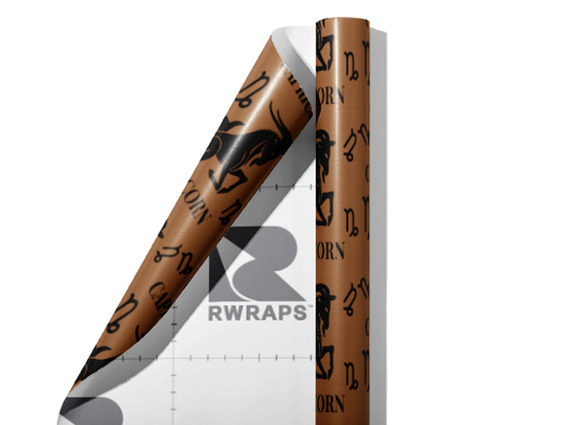 Sea Goats Astrology Wrap Film Sheets~Rwraps Series 914 Sea Goats Astrology Scrolled Sheet~3