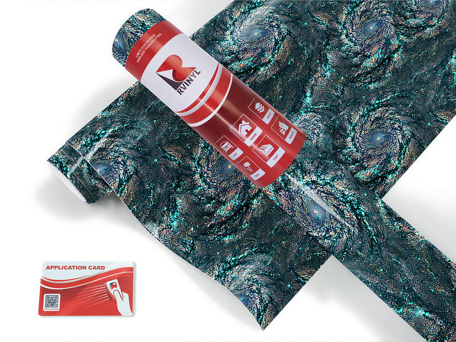 sea swirl science fiction Craft Vinyl Roll