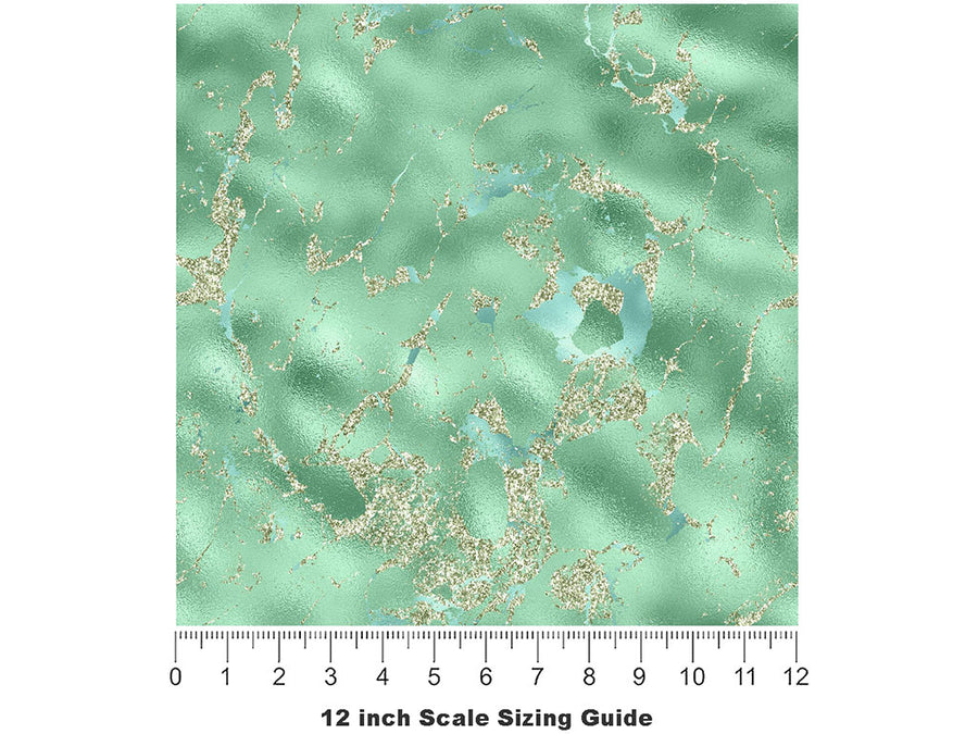 Sea Tiles Gemstone Vinyl Film Pattern Size 12 inch Scale~Rwraps Sea Tiles Gemstone Sizing Chart~2